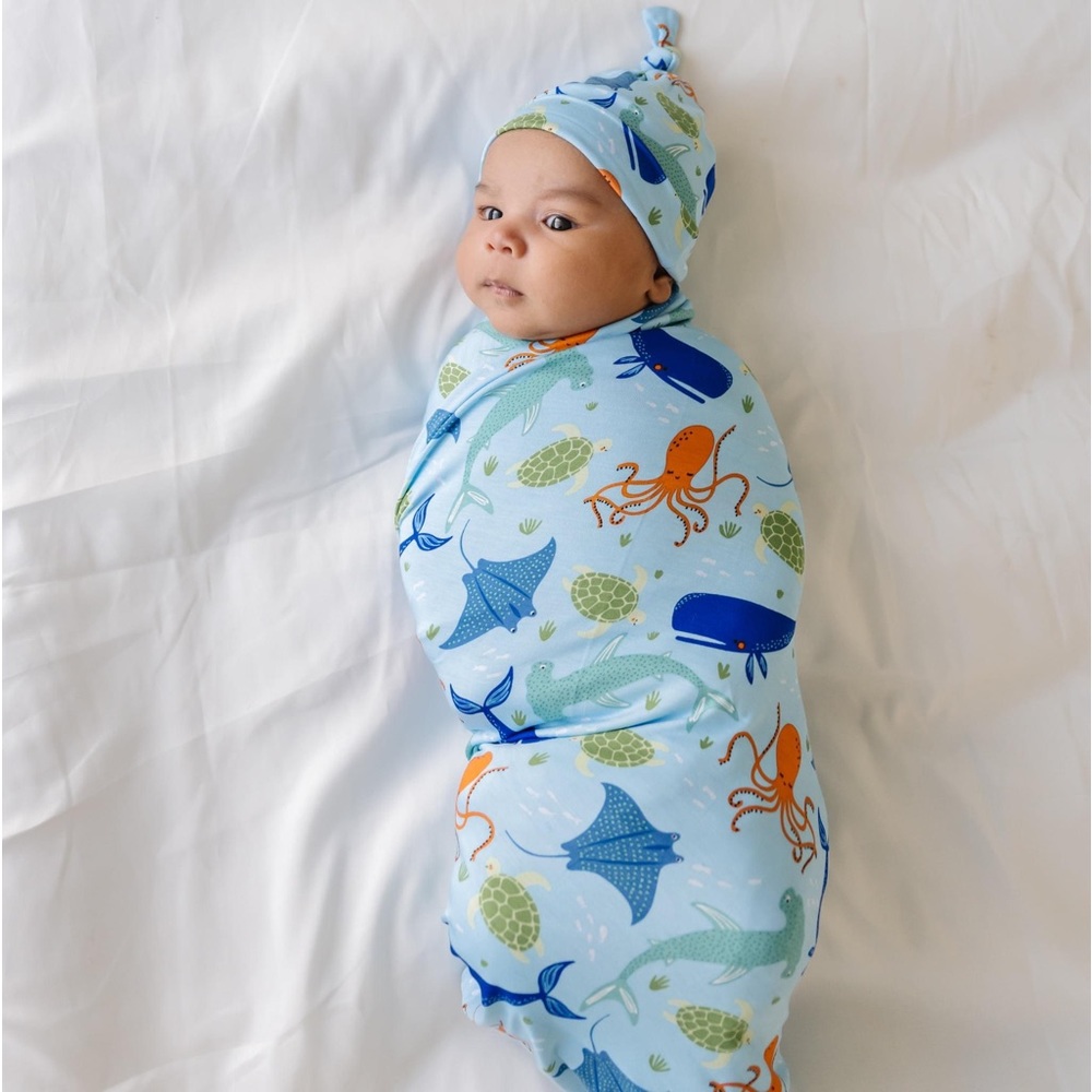 🐳🐙Like New LS Marine Life Swaddle Set🐙🐳